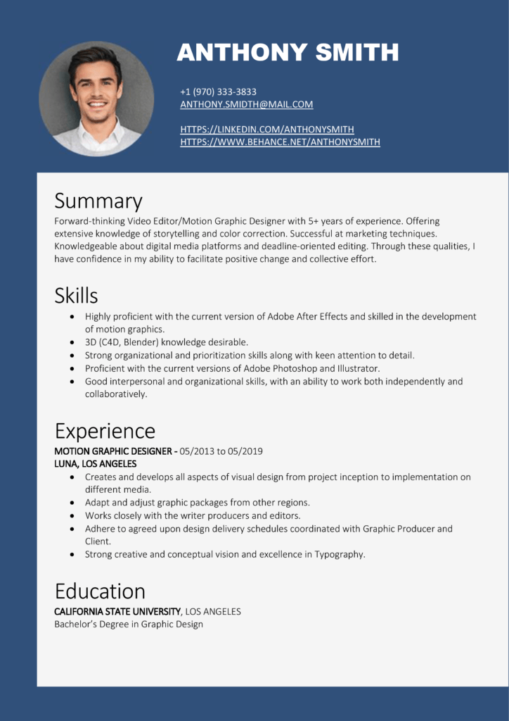 Resume templates Sample