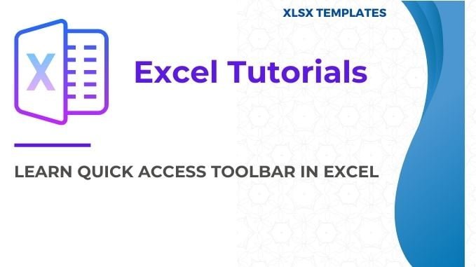 Quick Access Toolbar in Excel