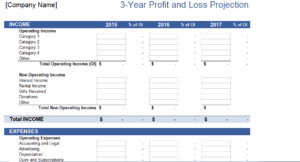 Profit-and-loss-projection