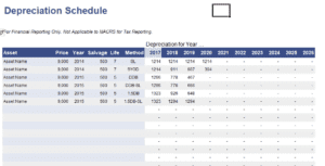 Depreciation Calculator Excel template