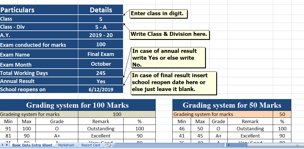 School-Report-Card-And-Mark-Sheet-Template