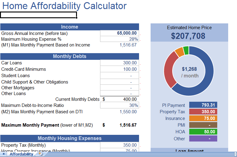 home affordability calculator