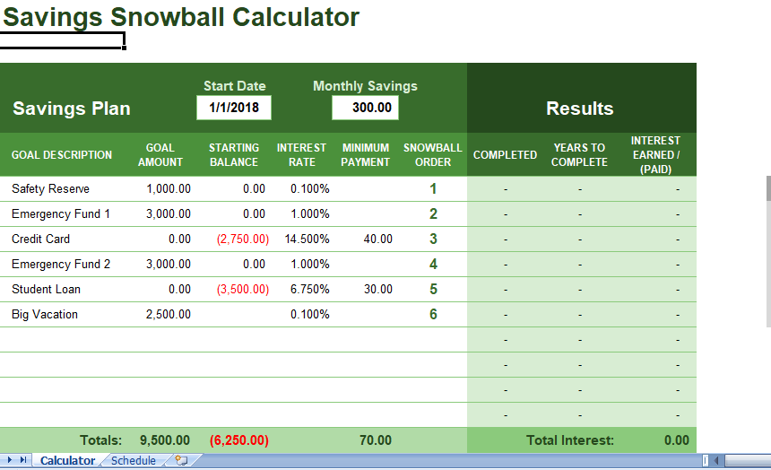 savings snowball