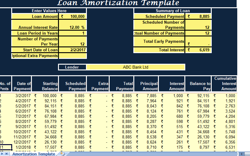 Loan-Amortization-Template