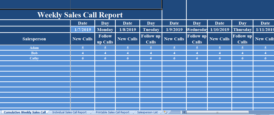 Weekly-Sales-Call-Report-Excel-Template