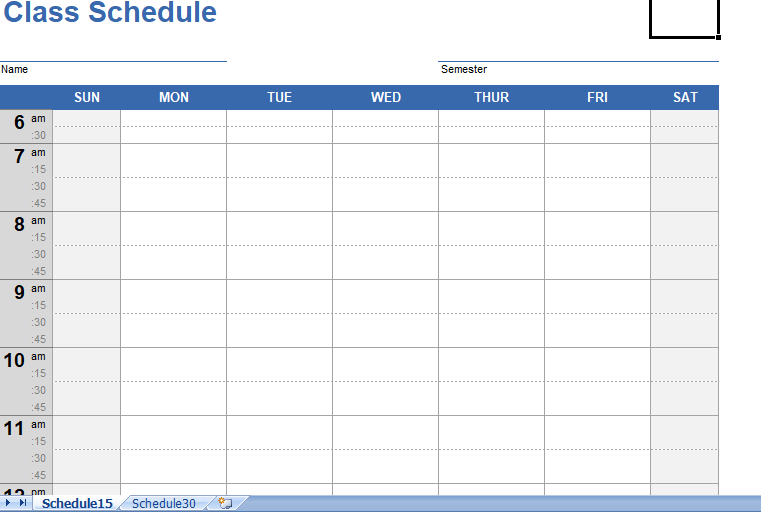 class-schedule