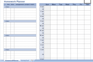 homework planner