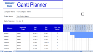 Gantt Chart with Milestones v1