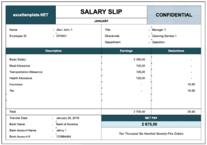 paystub template