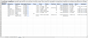 job applicant tracking spreadsheet